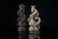 King & Queen - Chess Inspired Wedding Cake Topper / Decoration