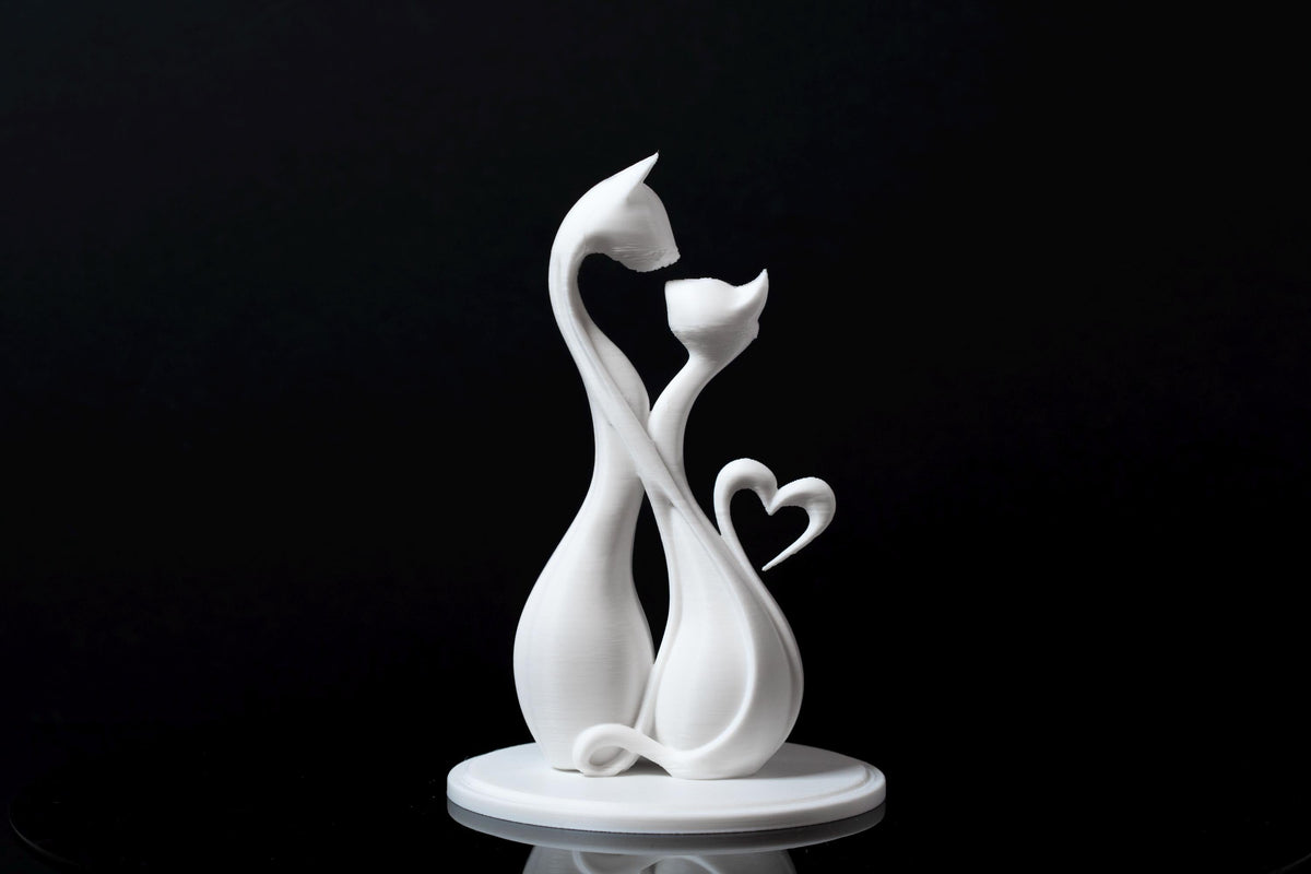 Cat Couple Sculpture - Wedding Cake Topper / Decoration