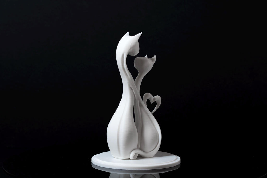 Cat Couple Sculpture - Wedding Cake Topper / Decoration