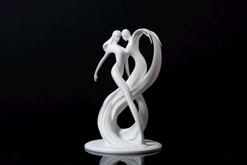 Dancing Couple Sculpture - Wedding Cake Topper / Decoration