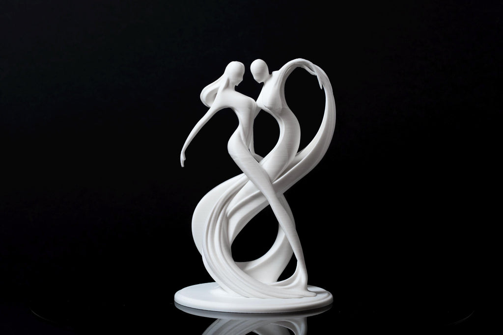 Dancing Couple Sculpture - Wedding Cake Topper / Decoration