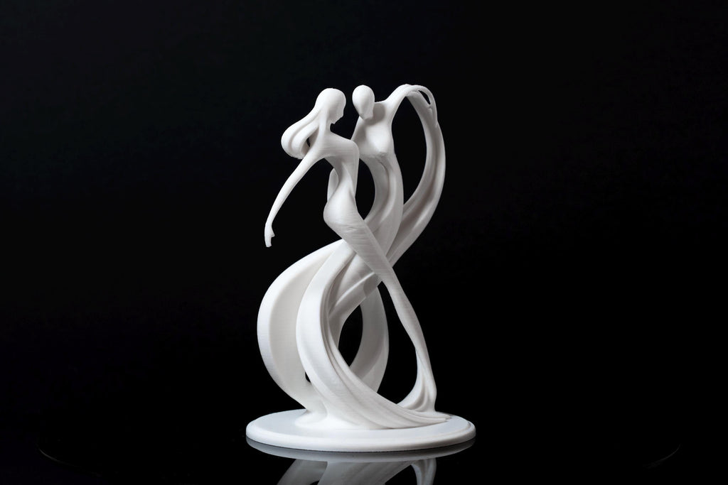 Dancing Couple Sculpture - Wedding Cake Topper / Decoration