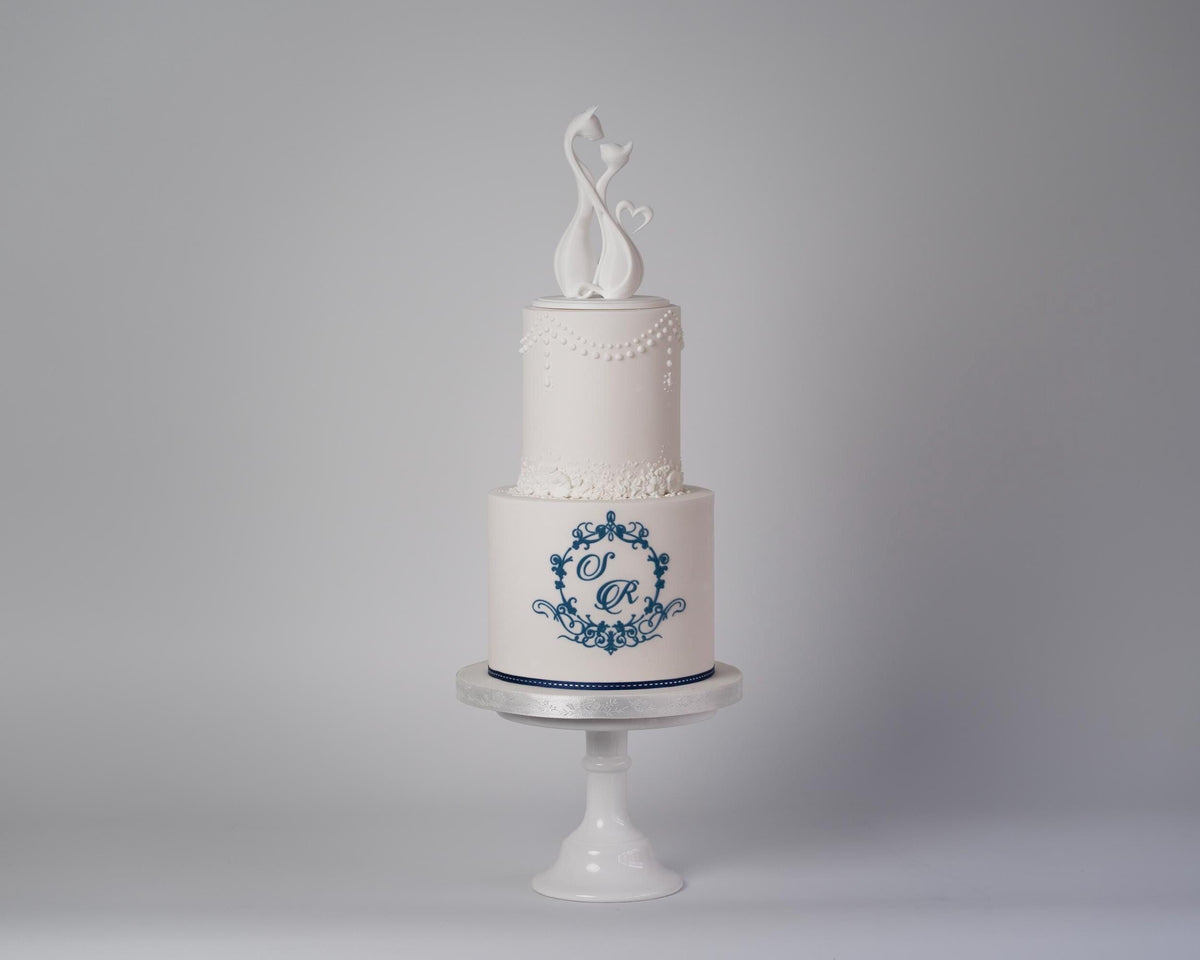 Cat Couple Sculpture - Wedding Cake Topper / Decoration