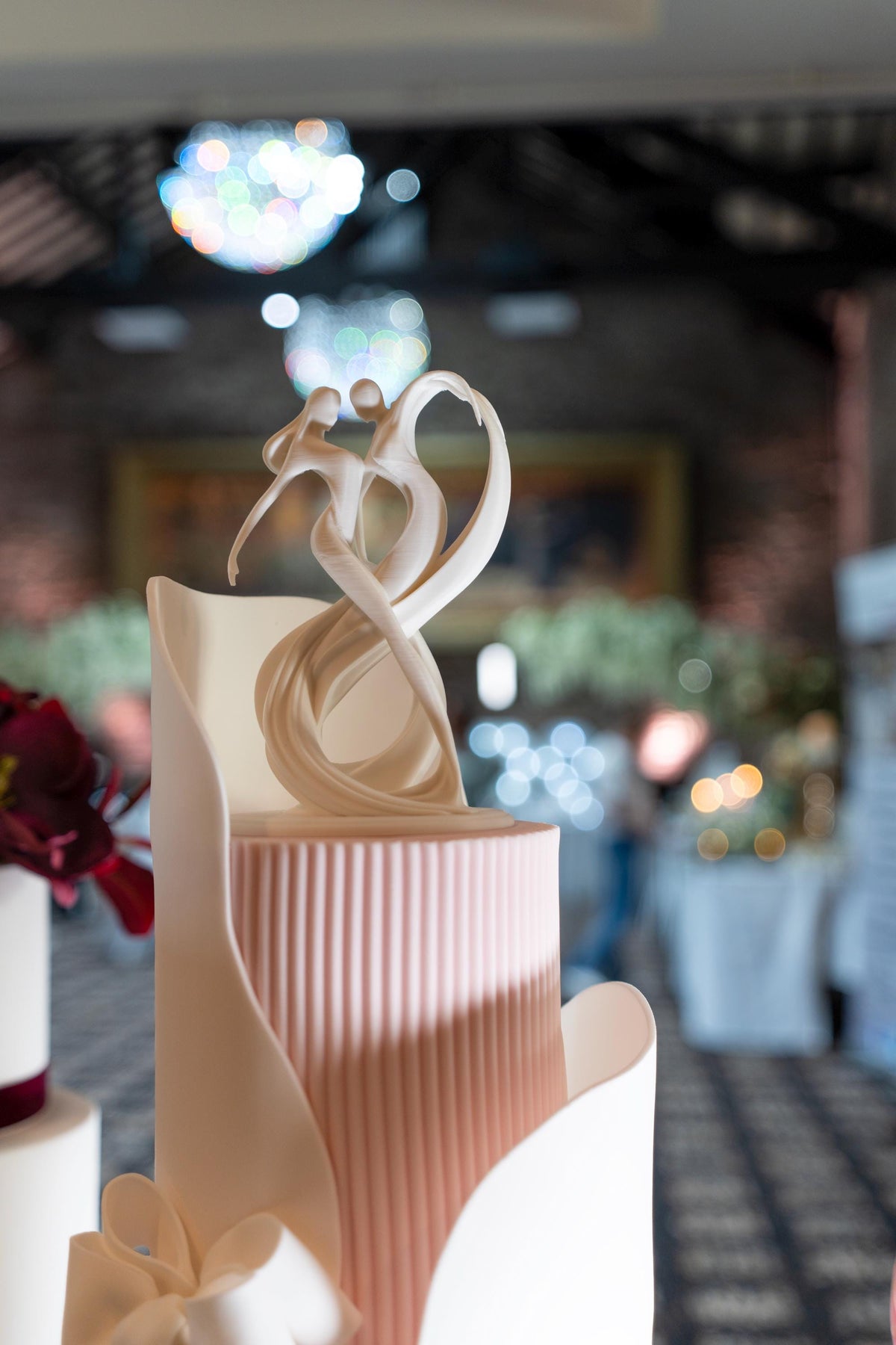 Dancing Couple Sculpture - Wedding Cake Topper / Decoration