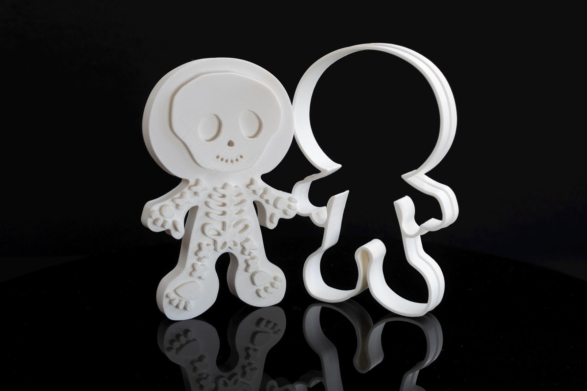 Halloween Cookie Cutter & Fondant Embosser Set - Skeleton