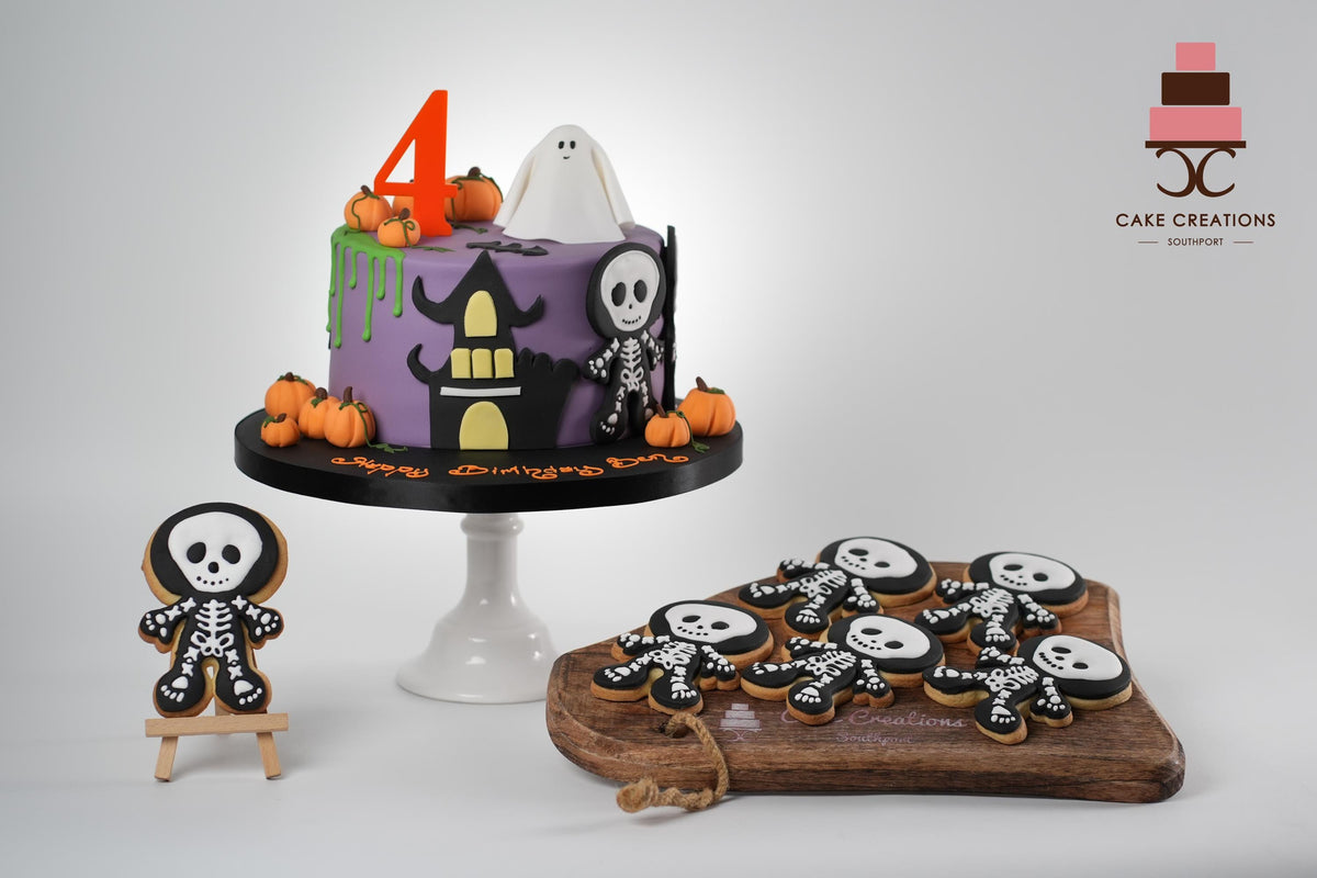 Halloween Cookie Cutter & Fondant Embosser Set - Skeleton